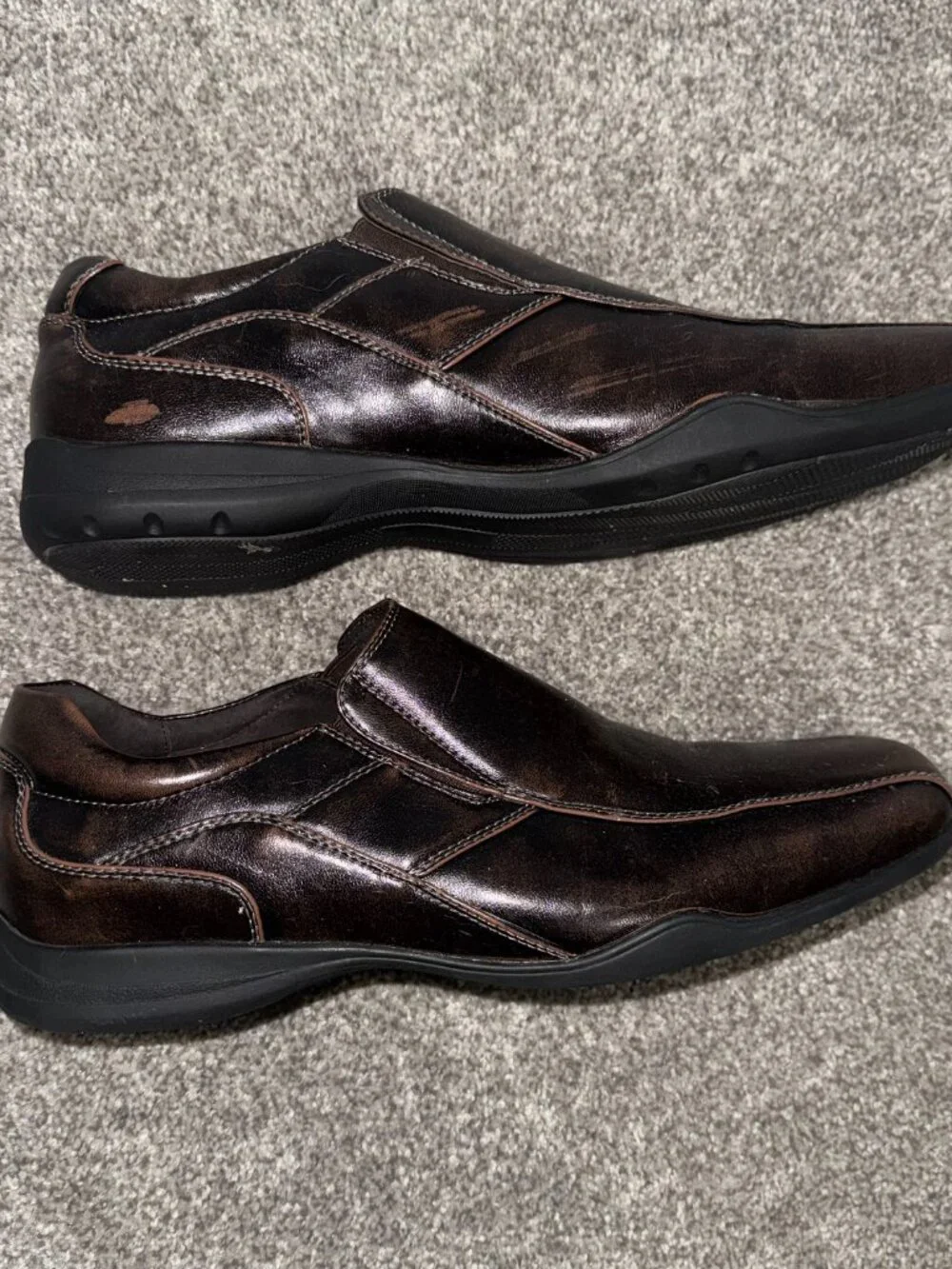 APT 9  Dress Shoes Leather Brown Size 11 Men’s